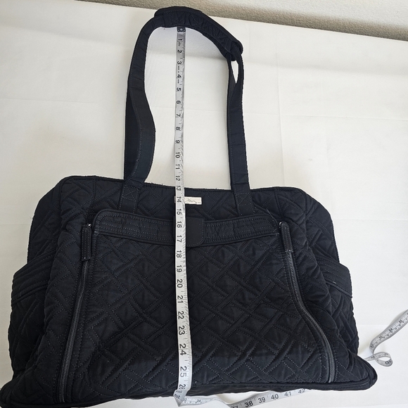 Vera Bradley Stroll Around Baby Bag Diaper Tote Black Quilted - Picture 11 of 14